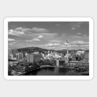 City view of Hiroshima from Hiroshima castle Sticker